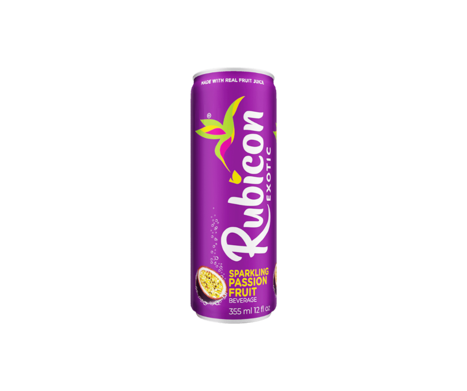Rubicon Exotic Passion Fruit Juice 355ml bottle, tropical passion fruit-flavored fruit juice beverage, refreshing and natural

