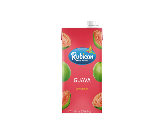 Rubicon Guava Juice 1L bottle, tropical guava-flavored fruit juice beverage, refreshing and natural
