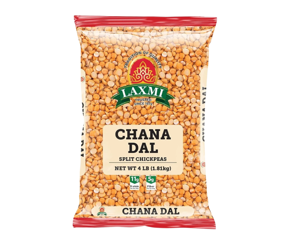 Laxmi Chana Dal 4 lbs bag – premium split chickpeas for Indian curries, dals, and snacks