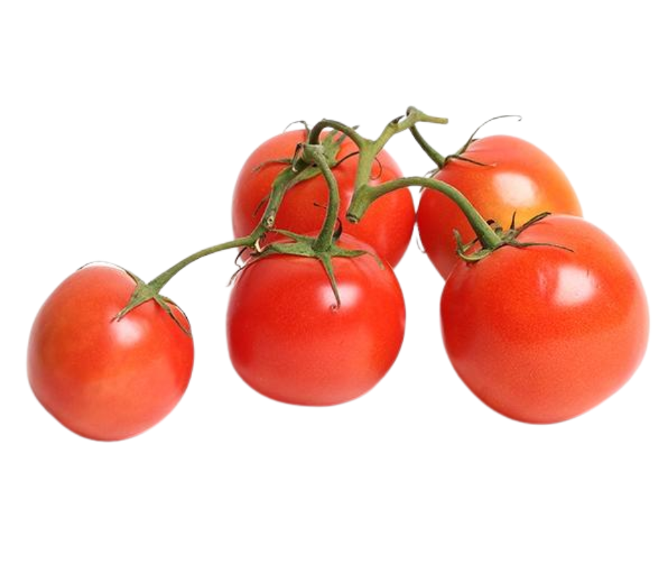 Fresh Hothouse tomatoes, round red tomatoes, firm and juicy, commonly used in sauces, salads, and Indian cooking