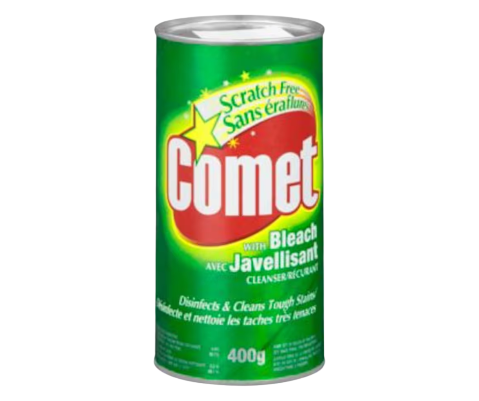 Comet 400g with Bleach Cleanse scouring powder for kitchen and bathroom cleaning