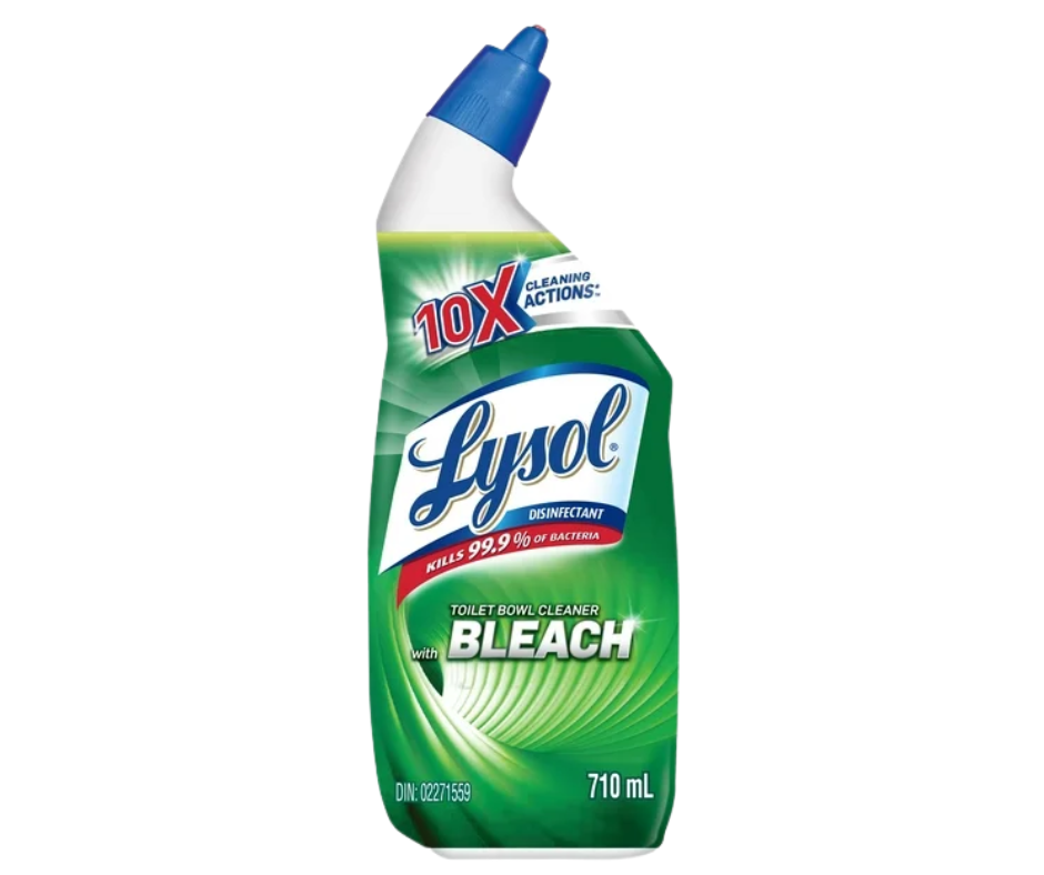 Lysol Power Bleach Toilet Bowl Cleaner 710ml for deep cleaning and germ removal