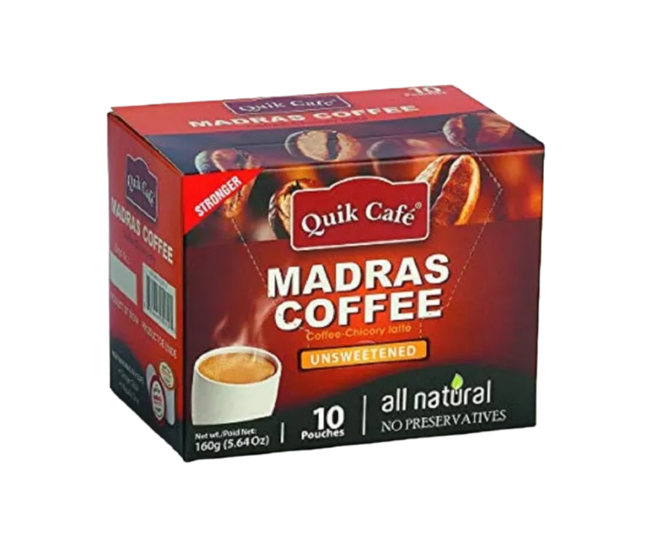 Quick Cafe Madras Coffee 10 bags instant coffee box
