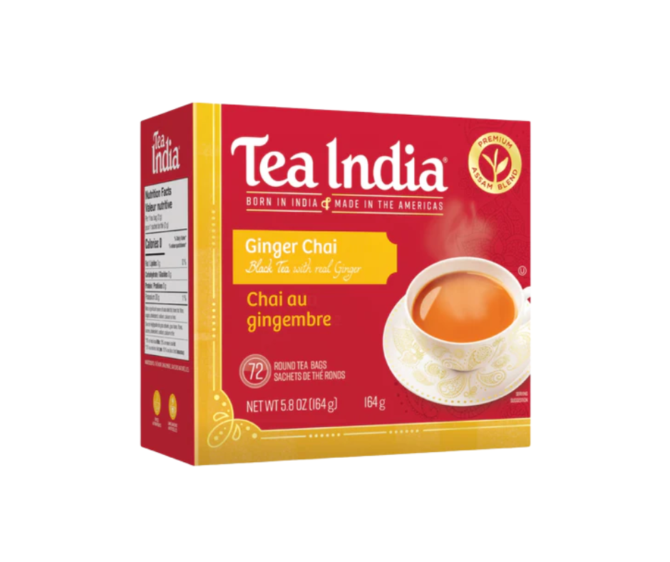 Tea India Ginger Tea 72 bags herbal tea box
