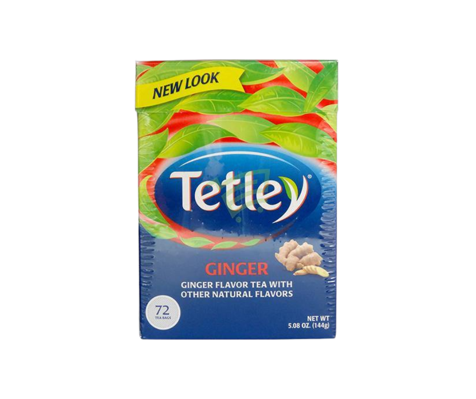 Tetley Ginger Tea 72 bags herbal tea box
