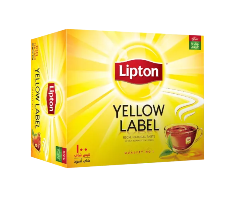 Lipton Yellow Label Tea 100 bags black tea box

