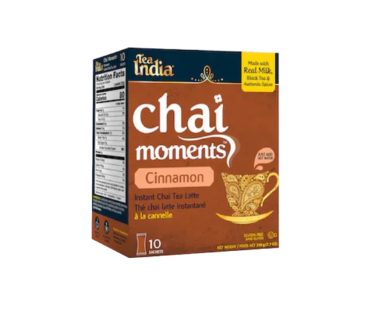 Tea India Chai Moments Cinnamon Tea 10 bags spiced herbal tea box
