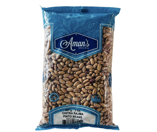 Aman's Chitra Rajma 2 lbs bag, premium red kidney beans perfect for Indian rajma curry, soups, and healthy home cooking