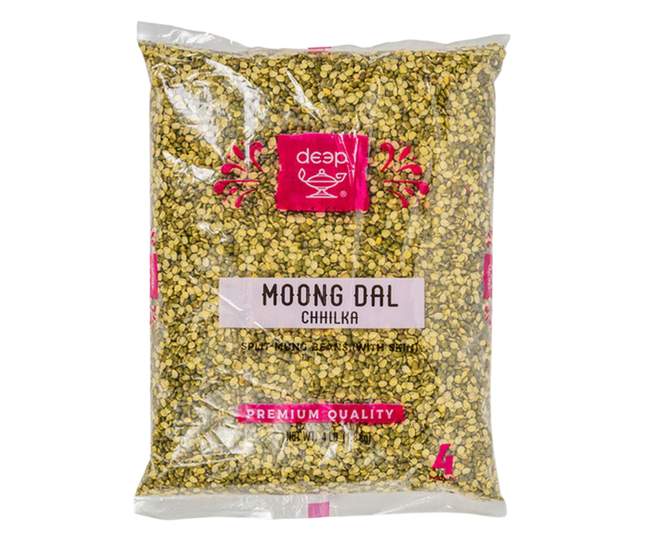 Deep Moong Split 4 lbs split mung beans for dal, khichdi, and Indian cooking