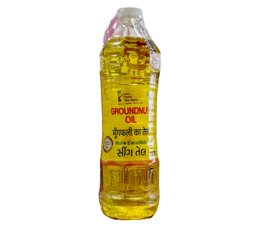 From the Earth Groundnut Oil 2L bottle for cooking, frying, and healthy home recipes
