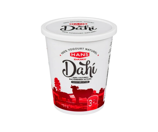 Hans Dairy Dahi 3.2% M.F. Natural Yogurt 750 g