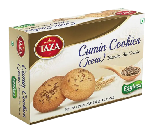 Taza Cumin (Jeera) Cookies 350 g eggless Indian cookies with aromatic cumin seeds for tea time and snacking