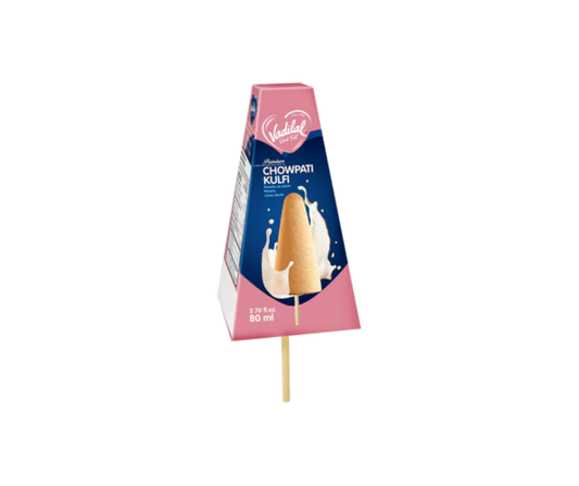 Vadilal Chowpati kulfi 80 ml made with traditional Indian kulfi flavors and creamy texture
